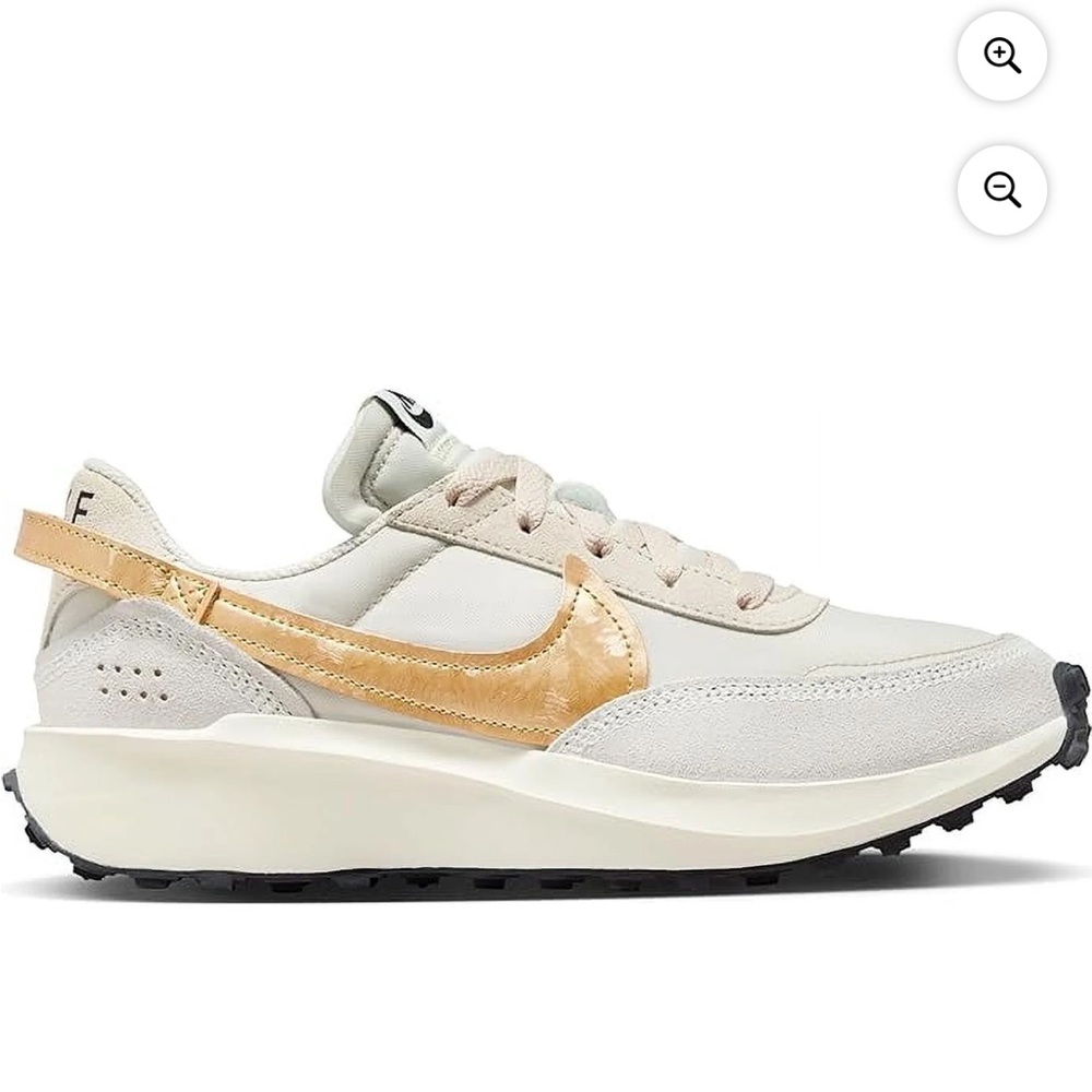 Nike Cream & Gold Low-Profile Runner Sneakers - Picture 4 of 8